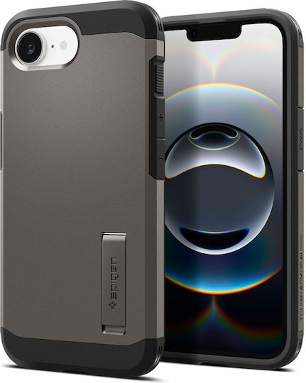 Spigen Spigen Tough Armor Umschlag Rückseite Metallisch 2mm Grau iPhone 17e / 16e