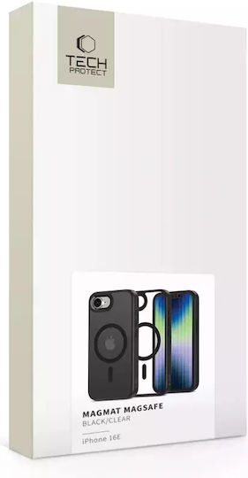 Tech-Protect Magmat Back Cover Plastic / Silicone Black (iPhone 17e / 16e)