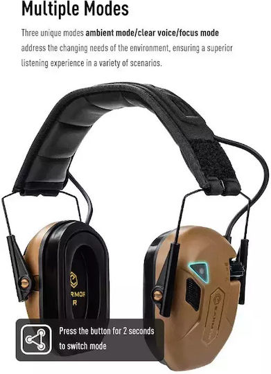 Opsmen M300A-CB Electronic Earmuffs with Band