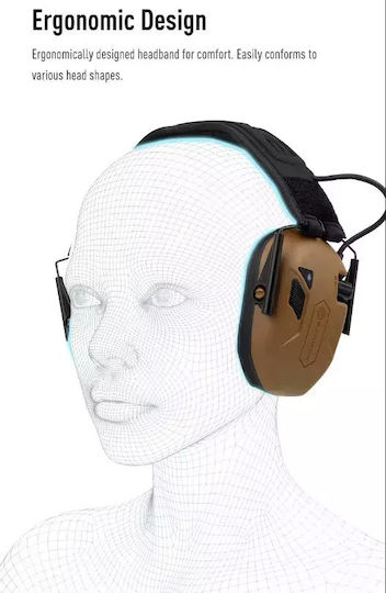 Opsmen M300A-CB Electronic Earmuffs with Band