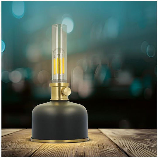 Lampă Retro Petrolieră cu LED Neagră Flr-25 Forever Light