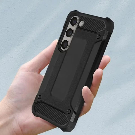 Techsuit Umschlag Rückseite Silikon Schwarz (Samsung Galaxy A16 - Techsuit)