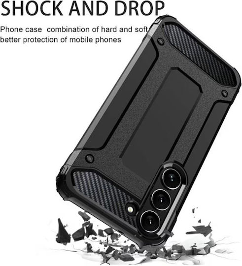 Techsuit Umschlag Rückseite Silikon Schwarz (Samsung Galaxy A16 - Techsuit)