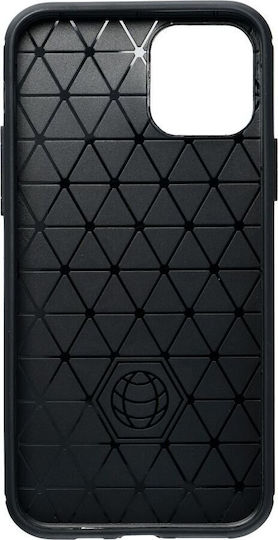 Carbon Задна корица Силикон / Закалено стъкло Черен (Honor Magic 6 Lite)