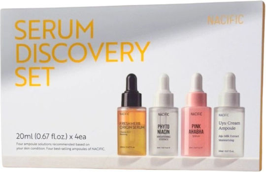 Nacific Holiday Discovery Kit Moisturizing Face Essence with AHA for Brightening and Revitalization 4x20ml