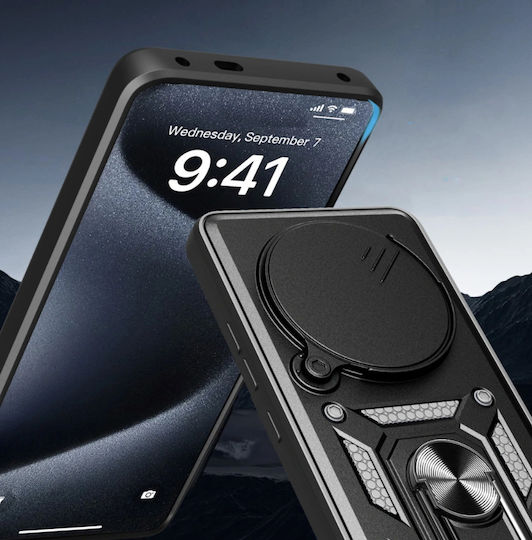 Tech-Protect CAMSHIELD PRO Задна корица Пластмаса / Силикон Черен (Realme 14 Pro)