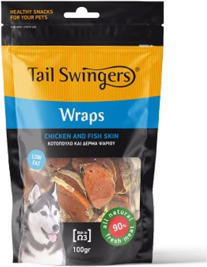 Pet Interest Tail Swingers Wraps Λιχουδιά Σκύλου με Κοτόπουλο και Ψάρι 100gr