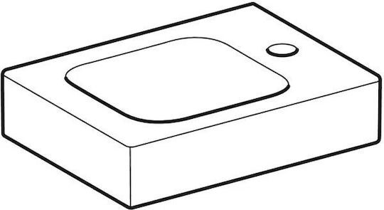 Geberit Deasupra Blatului Chiuvetă Porțelan 38x28x13.5cm White Glossy Geberit Deasupra Blatului Chiuvetă Porțelan 38x28x13.5cm White Glossy