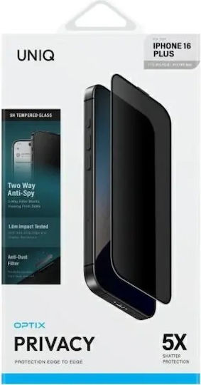 Uniq 5D Privacy Tempered Glass (iPhone 15 Plus / 16 Plus)