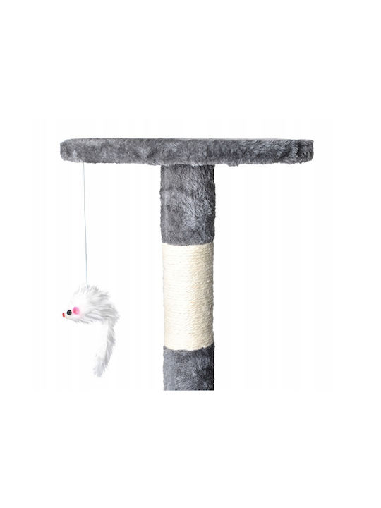 Purlov Scratching Post Cat Trees Gray 5 levels 49x49x118cm