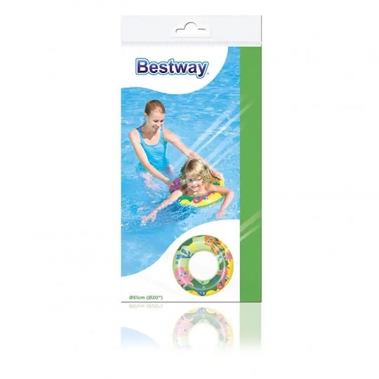 Bestway Kids' Swim Ring with Diameter 51cm. for 3-6 Years Old (Assortment Designs) Mermaids