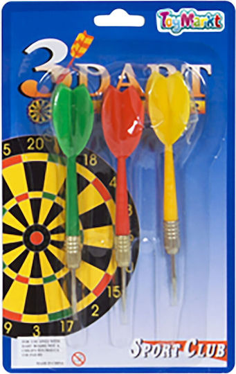 ToyMarkt 3 Săgeți Pentru Tablă De Darts Set Săgeți Pe Cartela 11x17cm