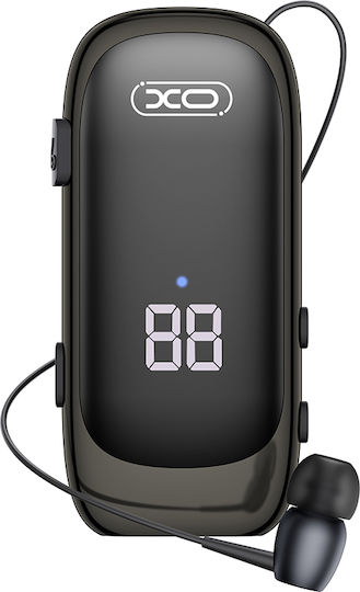XO ΒΕ51 In-ear Bluetooth Handsfree Ακουστικό Πέτου Μαύρο