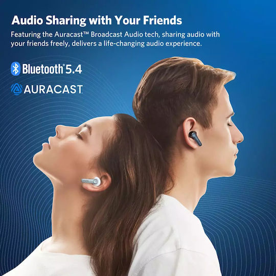Earfun Air Pro 4 In-ear Bluetooth Handsfree Ακουστικά με Αντοχή στον Ιδρώτα και Θήκη Φόρτισης Μαύρα