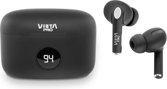 Vieta Pro Fade In-ear Bluetooth Handsfree Ακουστικά με Θήκη Φόρτισης Μαύρα