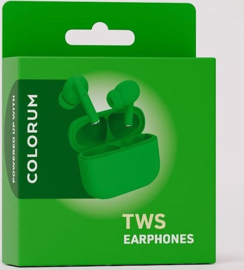 Colorum In-Ear Bluetooth-Freisprecheinrichtung Kopfhörer mit Ladeetui Grün