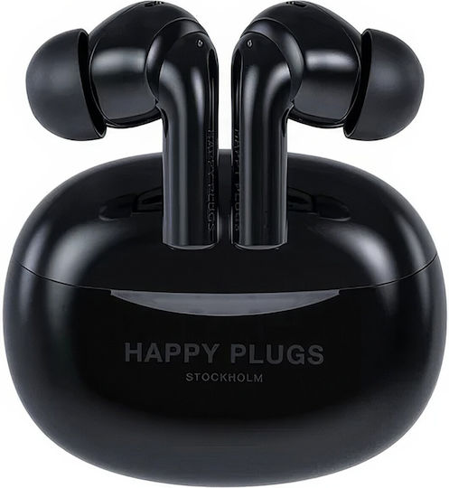Happy Plugs Joy Pro In-ear Bluetooth Handsfree Earphones with Charging Case Black