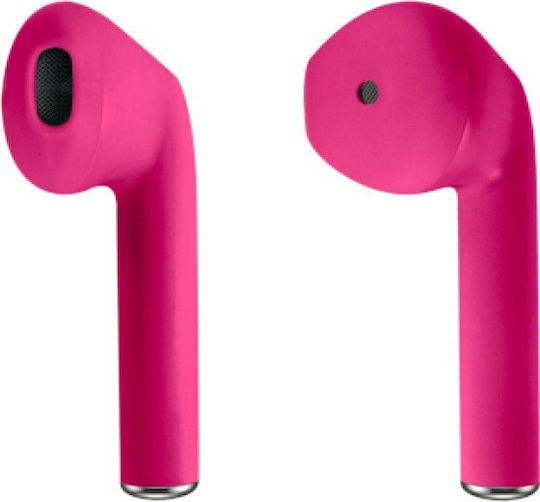 Setty STWS-116 In-ear Bluetooth Handsfree Ακουστικά με Θήκη Φόρτισης Ροζ