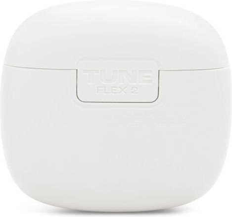 JBL Tune Flex 2 Earbud Bluetooth Handsfree Earphones with Sweat Resistance and Charging Case Ghost Edition White