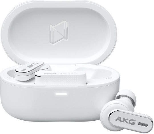 AKG N5 Hybrid In-ear Bluetooth Handsfree Căști cu Rezistență la Transpirație și Carcasă de Încărcare Alb