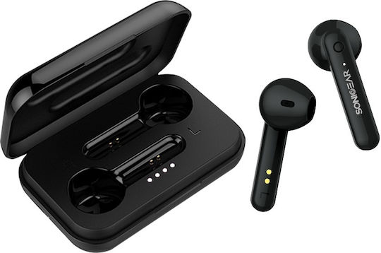 Sonic Gear TWS 3+ In ear Bluetooth хендсфри Слушалки с Кутийка за Зареждане Черно