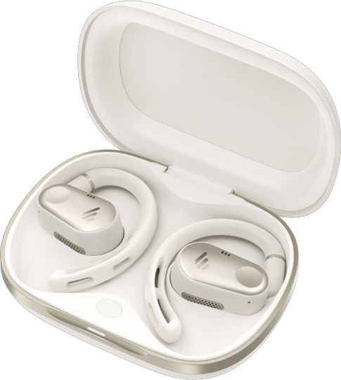 Edifier Comfo Flex Open Ear Bluetooth Handsfree Earphones with Sweat Resistance and Charging Case White
