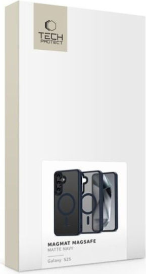 Tech-Protect Magmat Back Cover Plastic / Silicone Navy Blue (Galaxy S25)