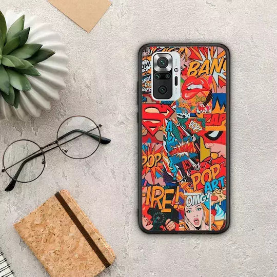 Smartfits Comic Art Back Cover Multicolour (Redmi Note 10 Pro)