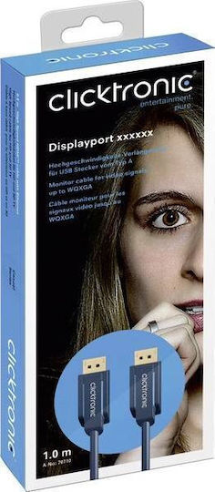 Clicktronic Cable DisplayPort male - DisplayPort male 15m Blue ()