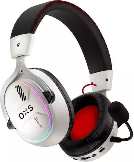 OXS Storm G2 Ασύρματο Over Ear Gaming Headset με σύνδεση Bluetooth / USB Λευκό for Nintendo Switch / PC / PS4 / PS5 / XBOX