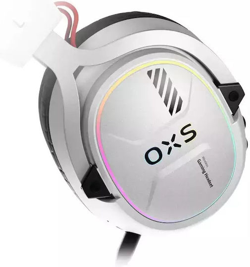 OXS Storm G2 Ασύρματο Over Ear Gaming Headset με σύνδεση Bluetooth / USB Λευκό for Nintendo Switch / PC / PS4 / PS5 / XBOX