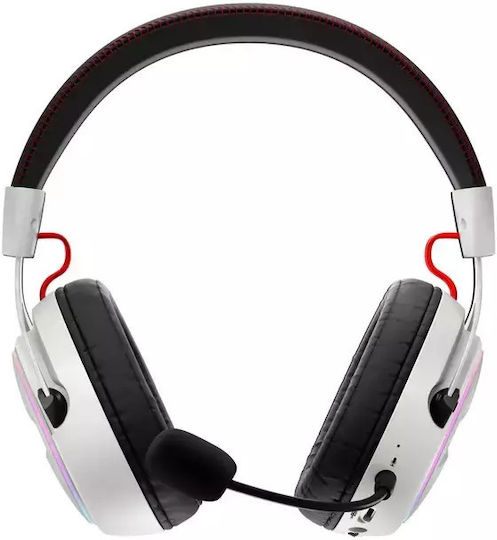 OXS Storm G2 Ασύρματο Over Ear Gaming Headset με σύνδεση Bluetooth / USB Λευκό for Nintendo Switch / PC / PS4 / PS5 / XBOX