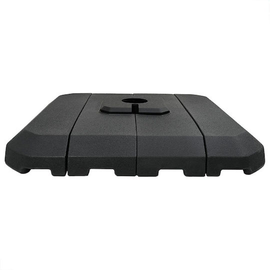 vidaXL Umbrella Base Plastic Square Beige