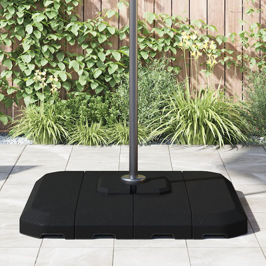 vidaXL Umbrella Base Plastic Square Beige
