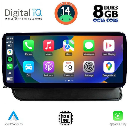 Digital IQ Ηχοσύστημα Αυτοκινήτου για Audi Q5 2008-2018 (Bluetooth/USB/WiFi/GPS/Apple-Carplay/Android-Auto) με Οθόνη Αφής 12.3"