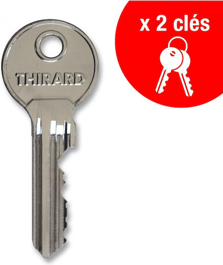 Thirard Steel Padlock Κρυμμένου Λαιμού with Key 60mm 1pcs
