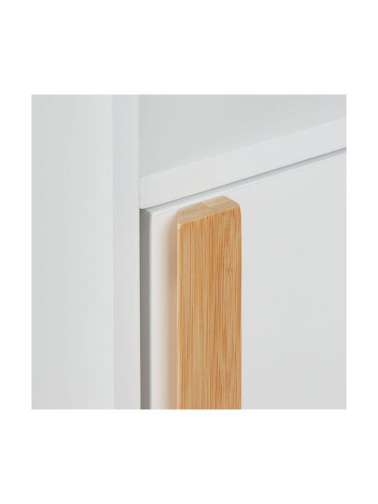 Relaxdays Papierhalter Bamboo Weiß 4052025353476