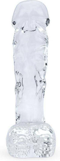 Gildo Glass Dildo with Scrotum Transparent 20cm
