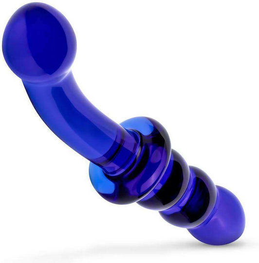 Gildo Γυάλινο Dildo Μπλε 20cm