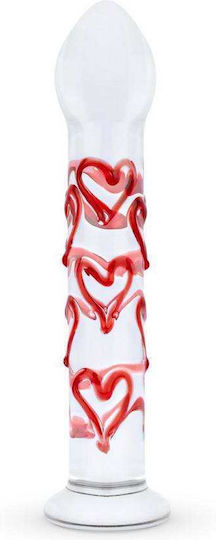 Gildo Γυάλινο Dildo Διάφανο 17cm