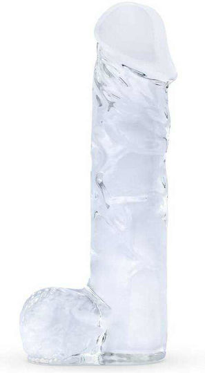 Gildo Glass Dildo with Scrotum Transparent 20cm