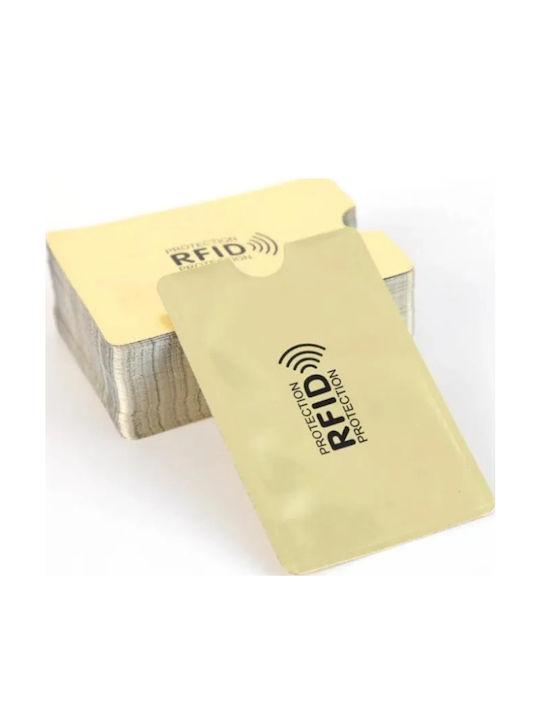 Мъжко Портмоне За Карти С RFID Златно