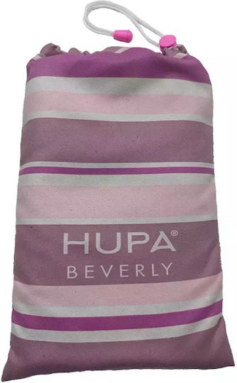Hupa Microfiber Body Towel 200gr/m² Double-Sided with Case Purple 175x80cm