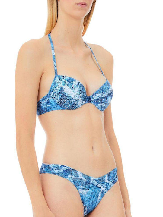 Bikini Set Top & Slip Bottom Denim