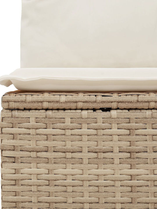 Garten- und Outdoor-Möbelsets Typsatz Wohnzimmer 5 Stück Beige mit Kissen