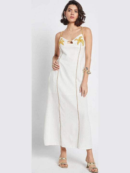 Summer Maxi Dress for Wedding - Christening Ecru
