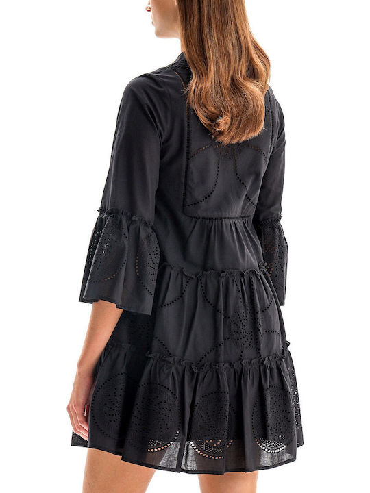 Lace Lace Dress All Day Black