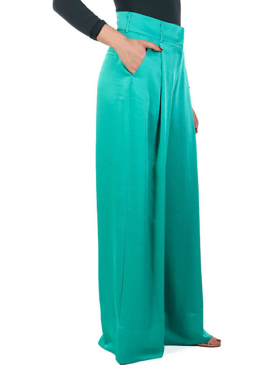 Better Women's Fabric Trousers Green