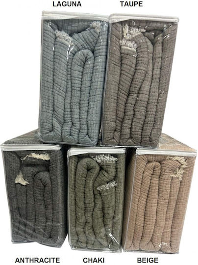 Adam Home Adam Home Tagesdecke Baumwolle Anthrazit 240x250cm