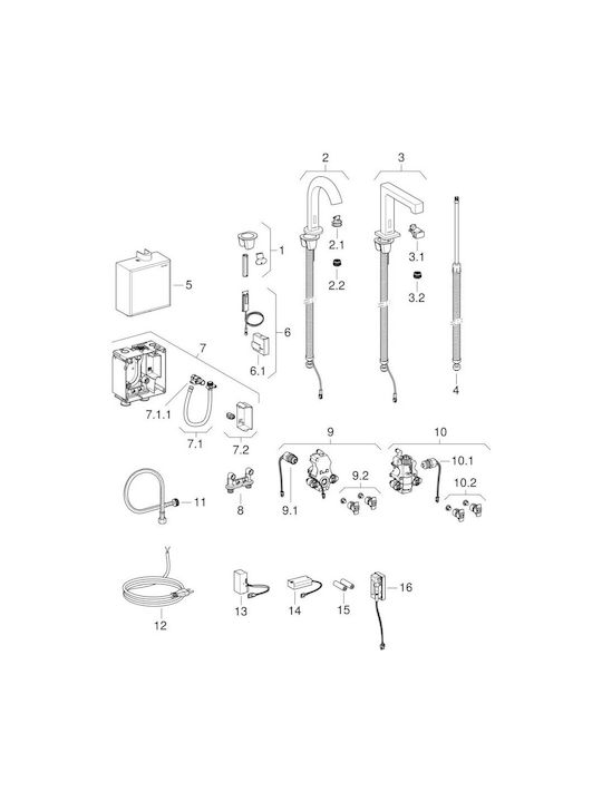 Geberit Mixing Sink Faucet Silver